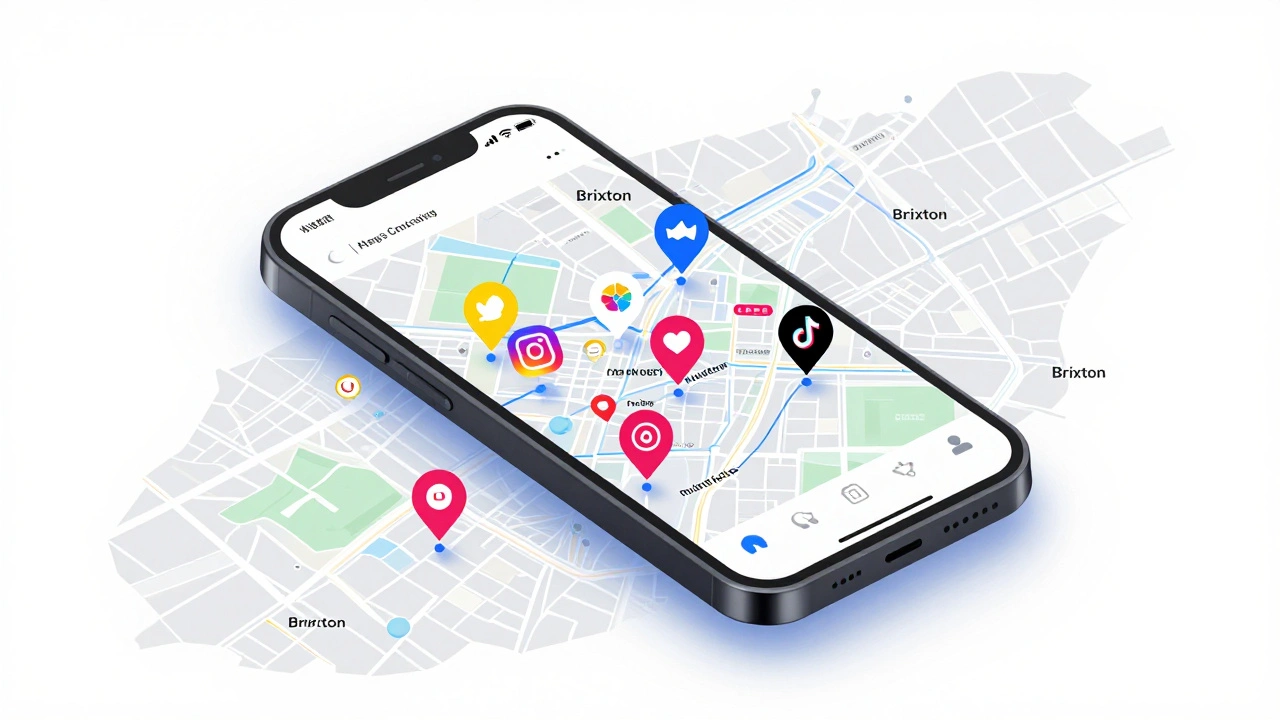 Smartphone displaying digital tools for finding London pop-up events