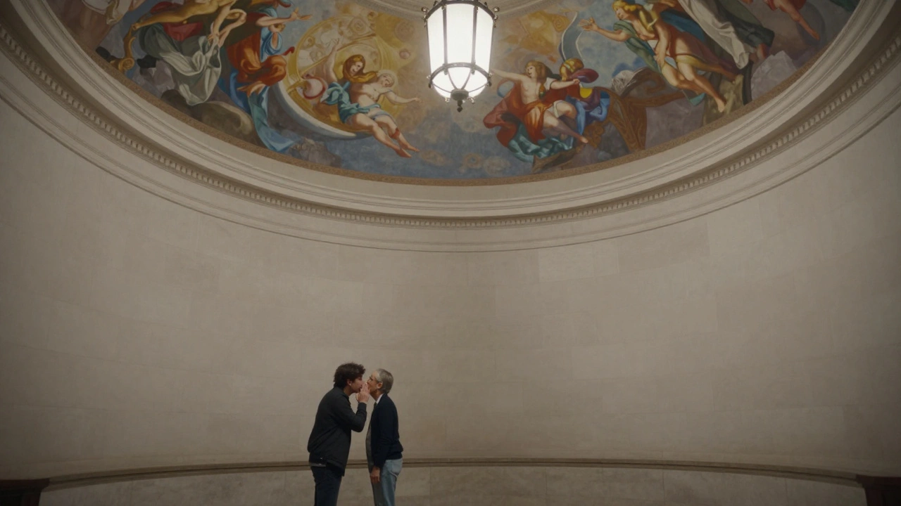 Visitors experiencing the Whispering Gallery acoustics