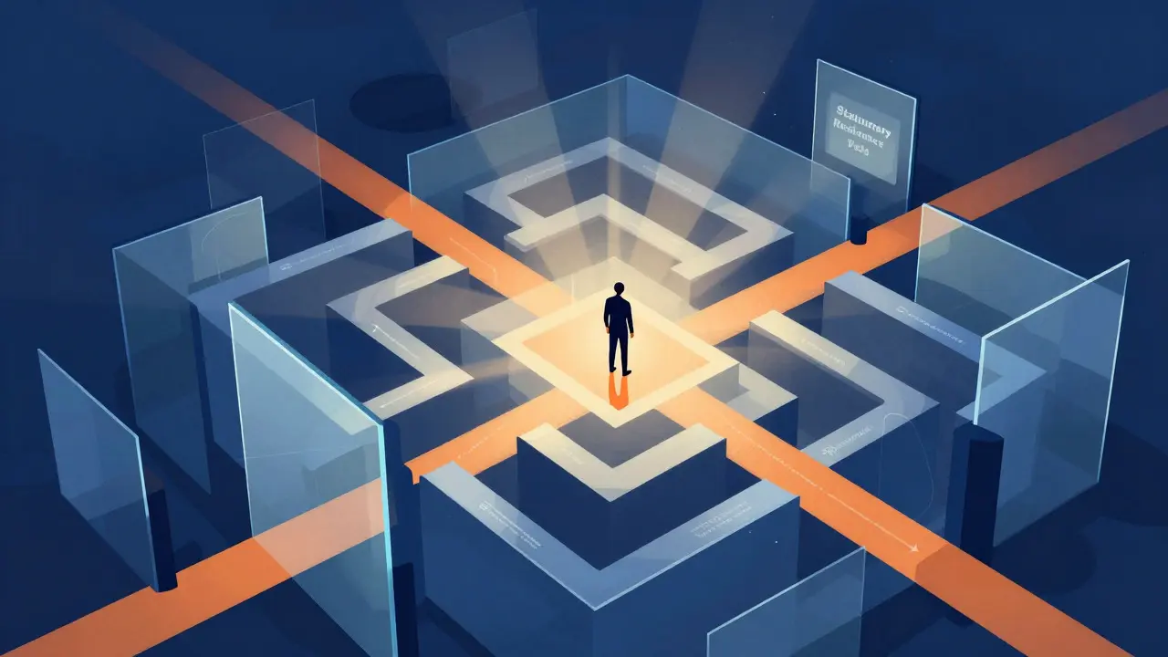 Abstract maze illustration representing complex tax residency rules