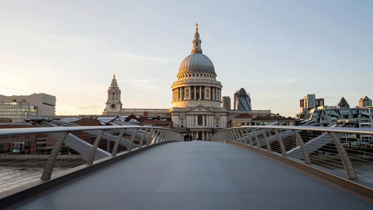 Millennium Bridge Photo Guide: Best Angles for Pedestrian Crossing and City Views