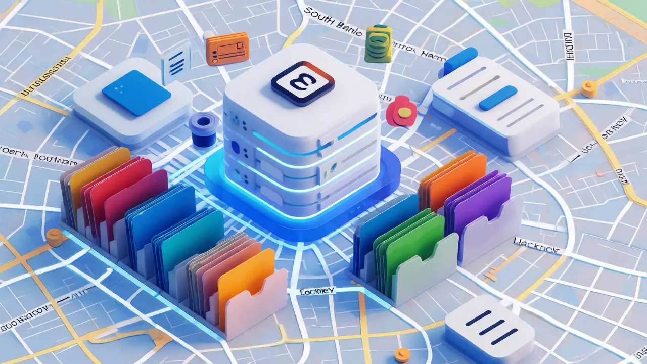 3D visualization of organized London culture database